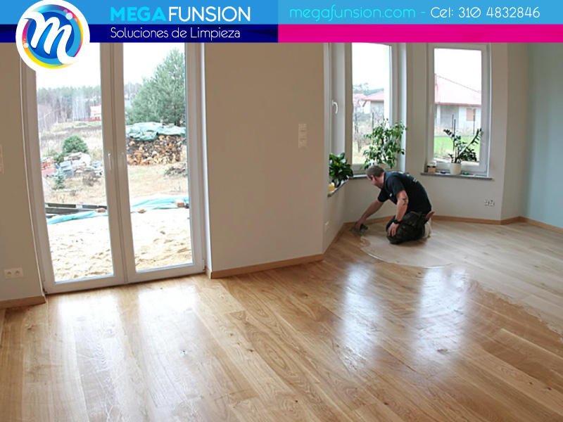 Servicio de brillado de pisos laminados a domicilio Bogotá Megafunsion