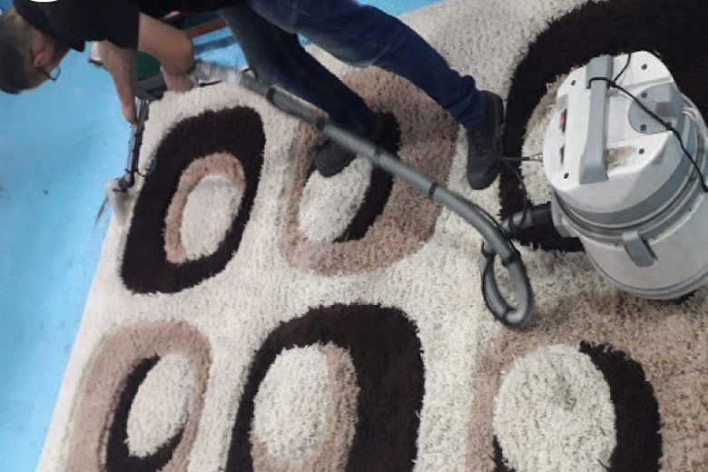 Lavado de tapete de diseño con máquina de extracción en Mosquera
